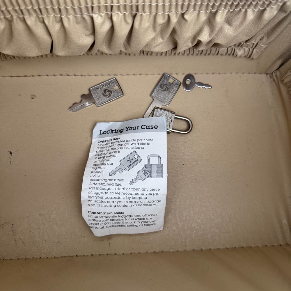 Samsonite Vintage Profile II Train Case Gray Luggage - Picture 7 of 9